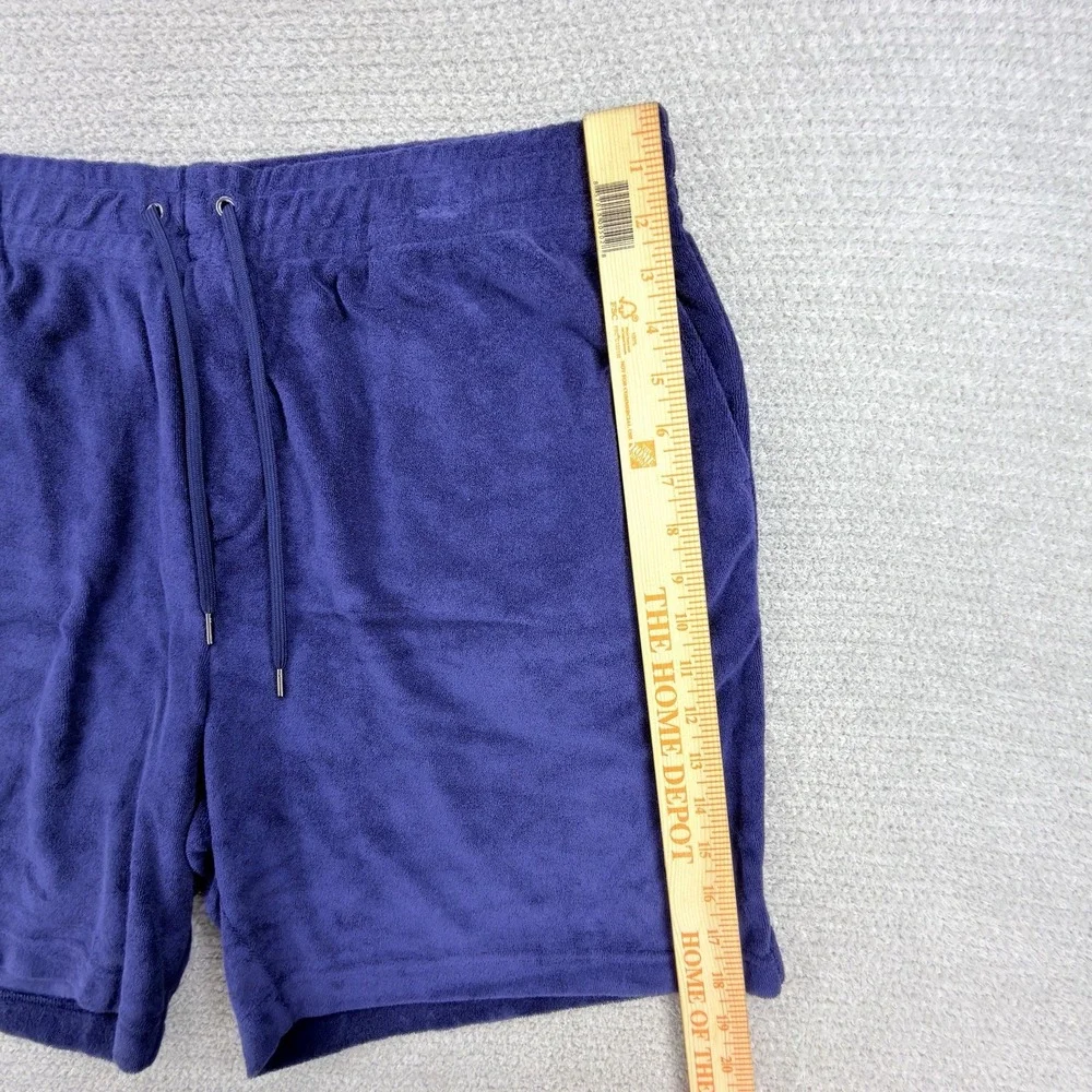 NWT Polo Ralph Lauren Terry Cloth Lounge Shorts XXL Navy Cotton Drawstring